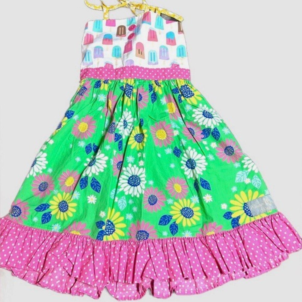 Eleanor Rose Colorful Floral Popsicle Sundress